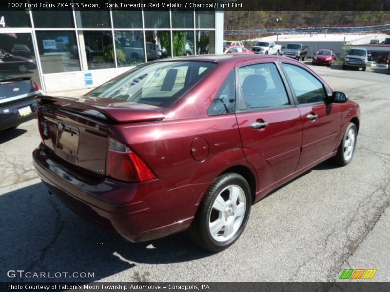 Dark Toreador Red Metallic / Charcoal/Light Flint 2007 Ford Focus ZX4 SES Sedan