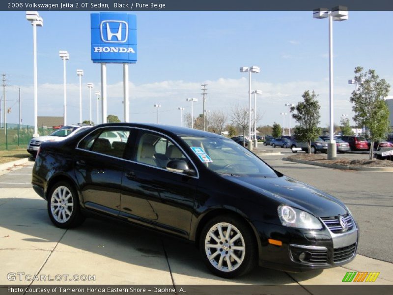 Black / Pure Beige 2006 Volkswagen Jetta 2.0T Sedan