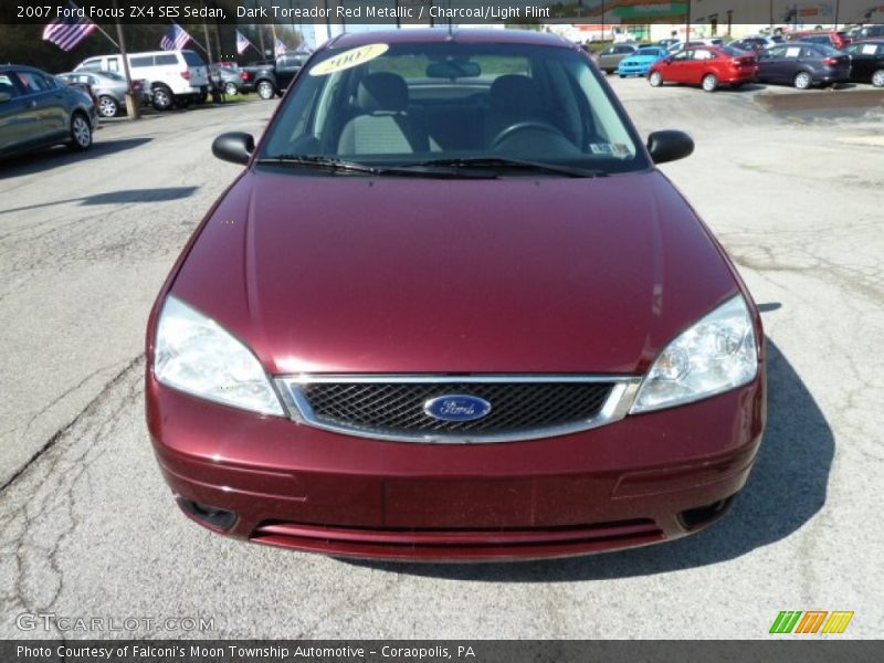 Dark Toreador Red Metallic / Charcoal/Light Flint 2007 Ford Focus ZX4 SES Sedan