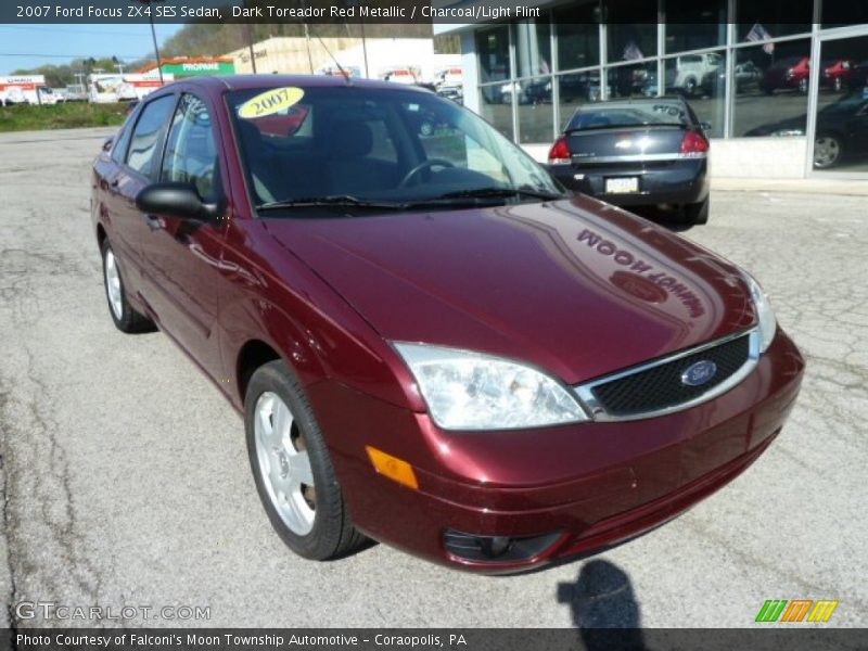 Dark Toreador Red Metallic / Charcoal/Light Flint 2007 Ford Focus ZX4 SES Sedan