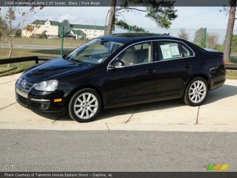Black / Pure Beige 2006 Volkswagen Jetta 2.0T Sedan