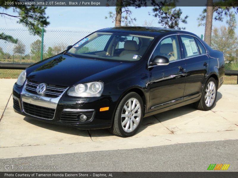 Black / Pure Beige 2006 Volkswagen Jetta 2.0T Sedan