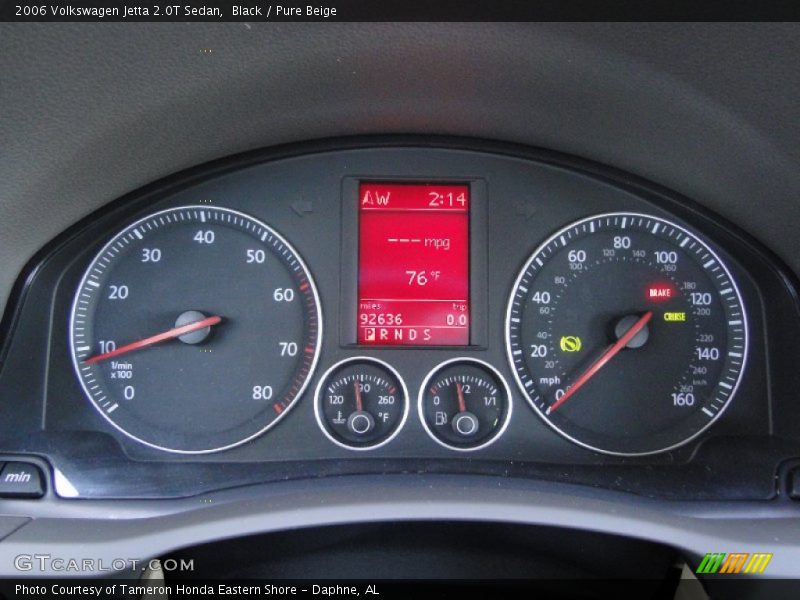  2006 Jetta 2.0T Sedan 2.0T Sedan Gauges