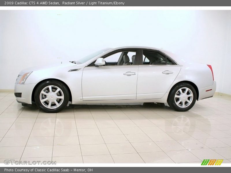 Radiant Silver / Light Titanium/Ebony 2009 Cadillac CTS 4 AWD Sedan