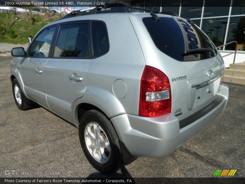 Platinum / Gray 2009 Hyundai Tucson Limited V6 4WD