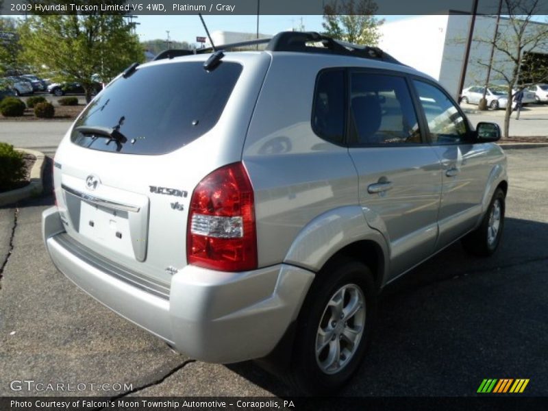 Platinum / Gray 2009 Hyundai Tucson Limited V6 4WD