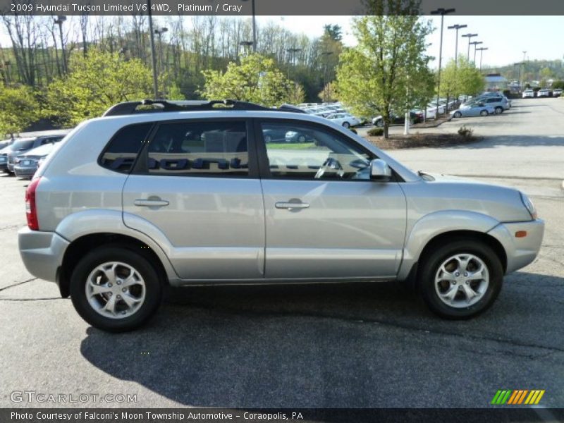 Platinum / Gray 2009 Hyundai Tucson Limited V6 4WD