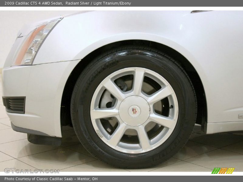 Radiant Silver / Light Titanium/Ebony 2009 Cadillac CTS 4 AWD Sedan