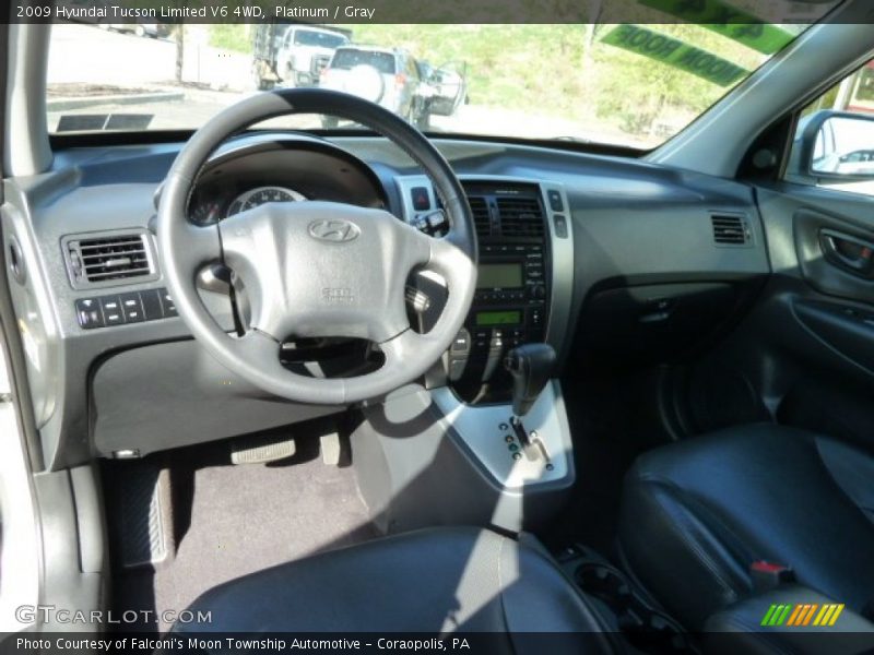 Platinum / Gray 2009 Hyundai Tucson Limited V6 4WD