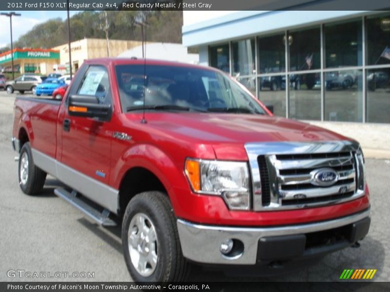 Red Candy Metallic / Steel Gray 2012 Ford F150 XLT Regular Cab 4x4