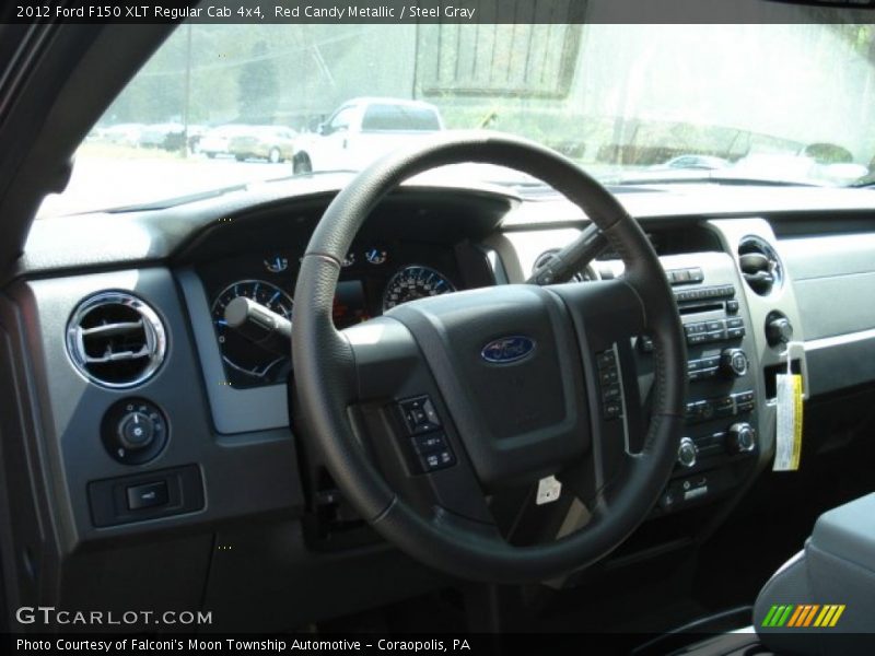 Red Candy Metallic / Steel Gray 2012 Ford F150 XLT Regular Cab 4x4