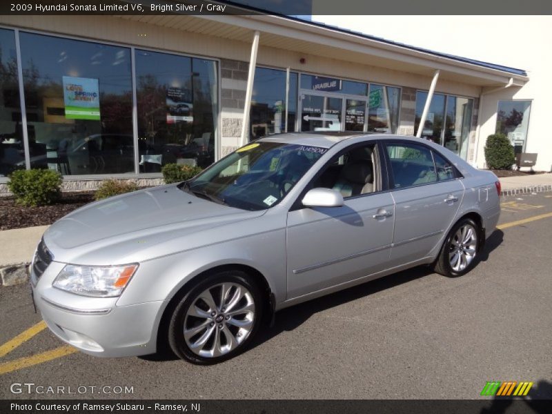 Bright Silver / Gray 2009 Hyundai Sonata Limited V6