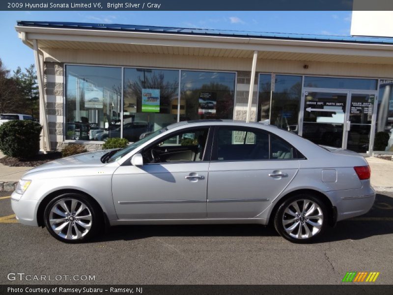 Bright Silver / Gray 2009 Hyundai Sonata Limited V6