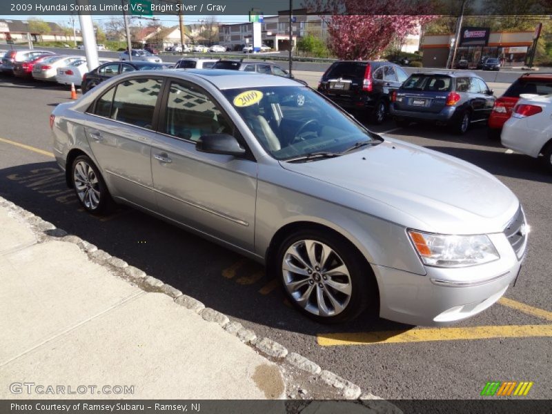 Bright Silver / Gray 2009 Hyundai Sonata Limited V6