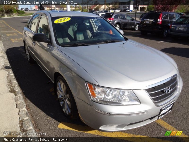 Bright Silver / Gray 2009 Hyundai Sonata Limited V6