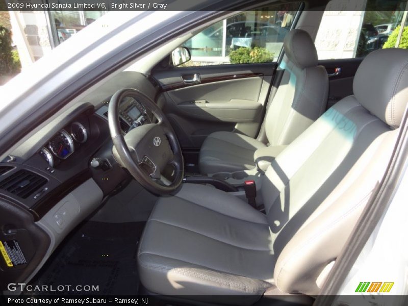 Bright Silver / Gray 2009 Hyundai Sonata Limited V6