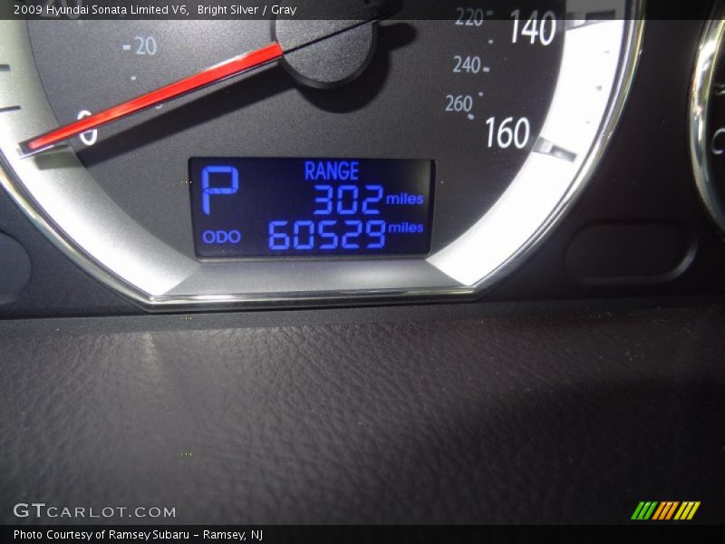 Bright Silver / Gray 2009 Hyundai Sonata Limited V6