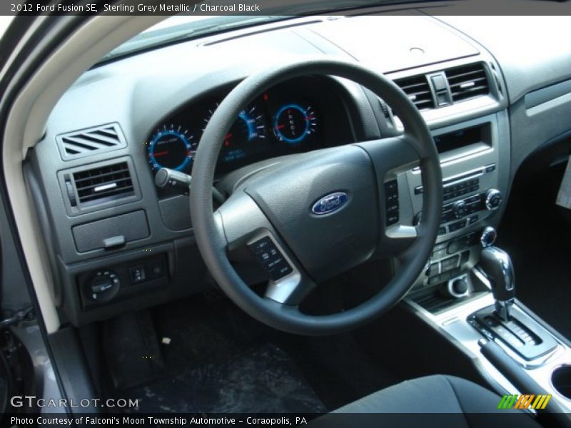 Sterling Grey Metallic / Charcoal Black 2012 Ford Fusion SE