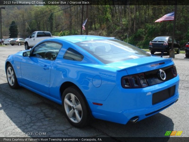 Grabber Blue / Charcoal Black 2013 Ford Mustang GT Coupe