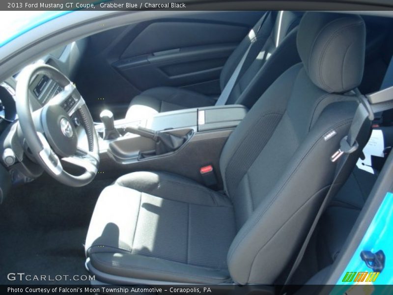 Grabber Blue / Charcoal Black 2013 Ford Mustang GT Coupe