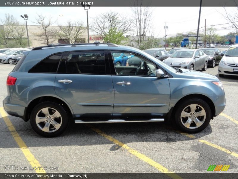 Steel Blue Metallic / Taupe 2007 Acura MDX Sport