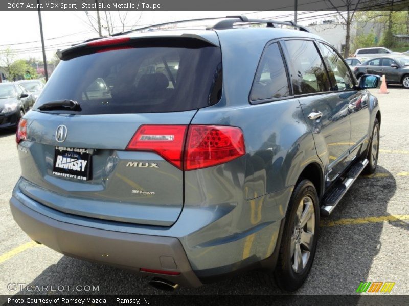 Steel Blue Metallic / Taupe 2007 Acura MDX Sport