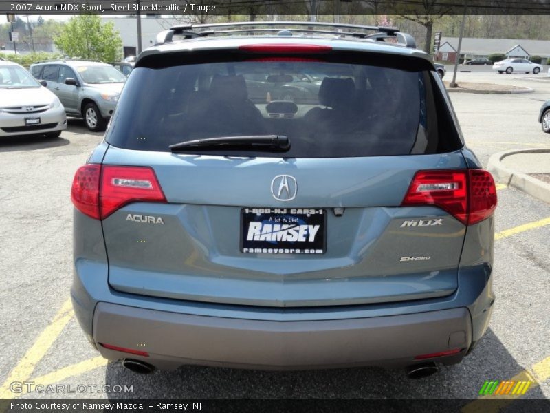 Steel Blue Metallic / Taupe 2007 Acura MDX Sport