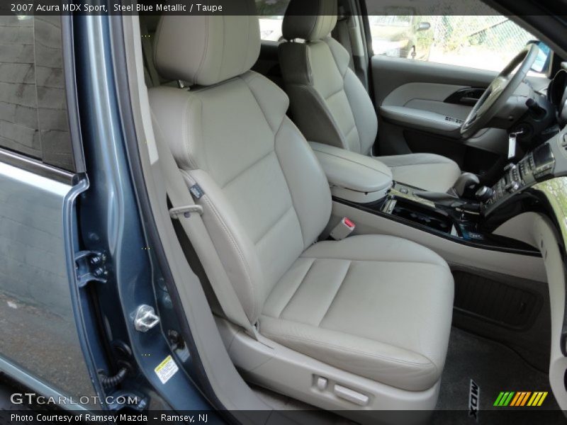 Steel Blue Metallic / Taupe 2007 Acura MDX Sport