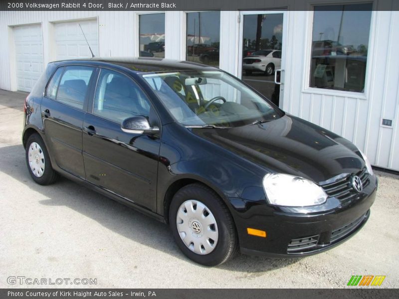 Black / Anthracite Black 2008 Volkswagen Rabbit 4 Door