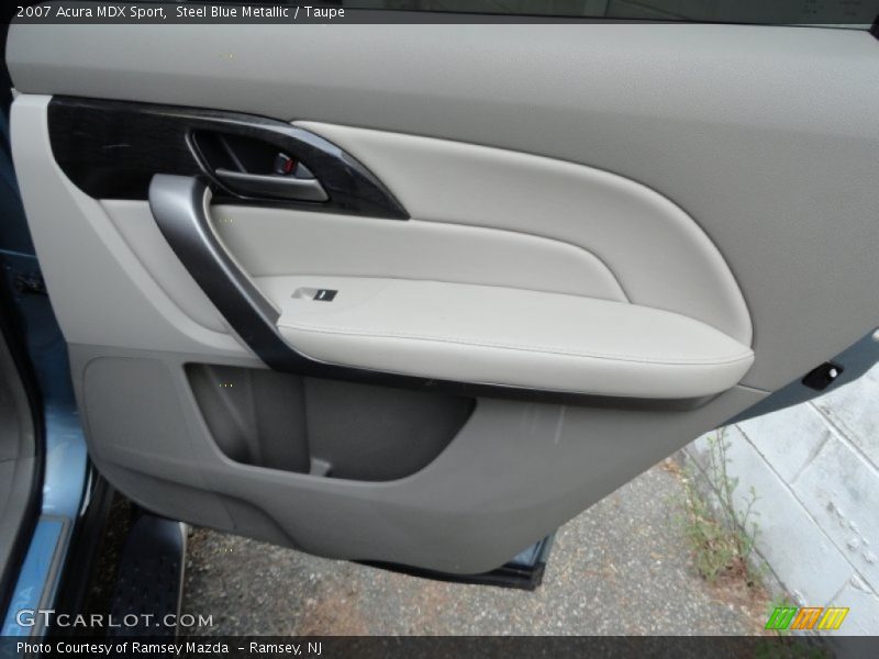 Steel Blue Metallic / Taupe 2007 Acura MDX Sport