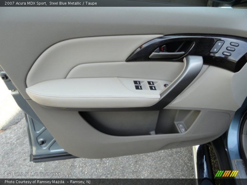 Steel Blue Metallic / Taupe 2007 Acura MDX Sport
