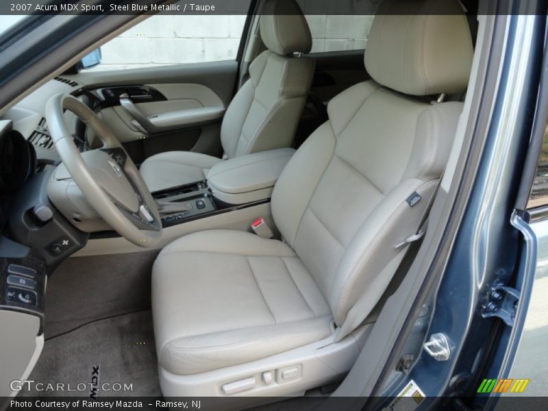 Steel Blue Metallic / Taupe 2007 Acura MDX Sport
