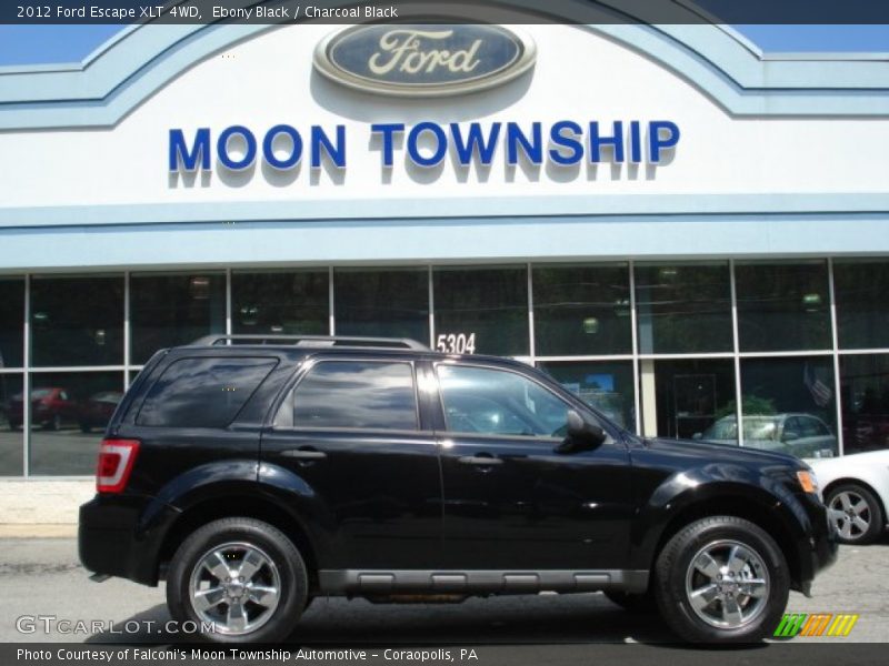 Ebony Black / Charcoal Black 2012 Ford Escape XLT 4WD