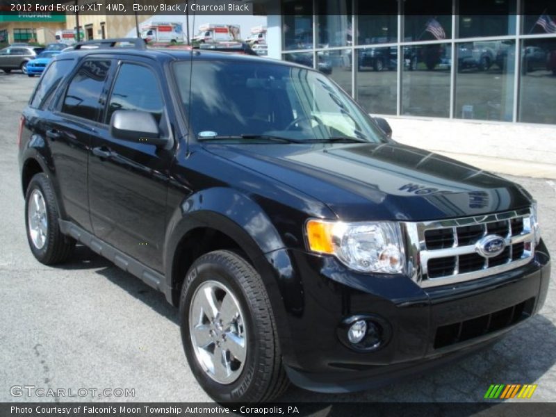 Ebony Black / Charcoal Black 2012 Ford Escape XLT 4WD