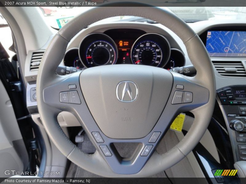 Steel Blue Metallic / Taupe 2007 Acura MDX Sport