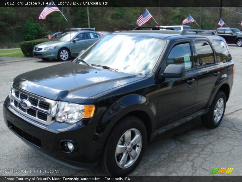 Ebony Black / Charcoal Black 2012 Ford Escape XLT 4WD