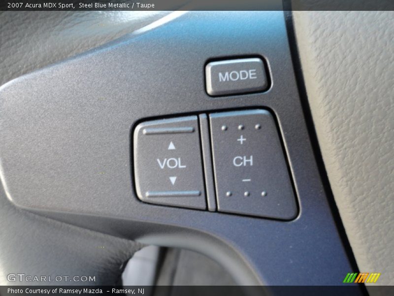 Steel Blue Metallic / Taupe 2007 Acura MDX Sport