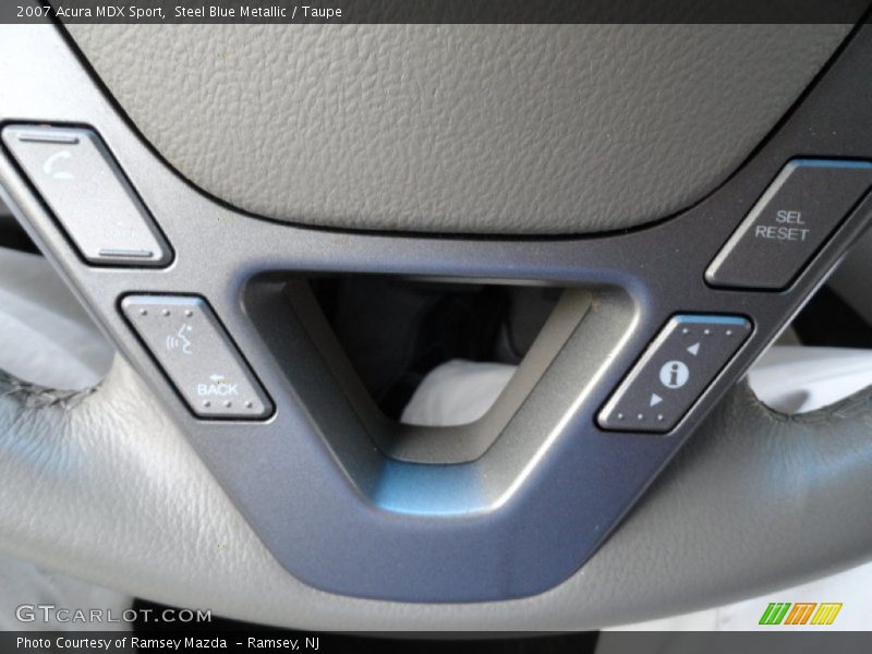 Steel Blue Metallic / Taupe 2007 Acura MDX Sport