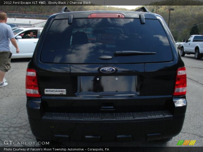 Ebony Black / Charcoal Black 2012 Ford Escape XLT 4WD