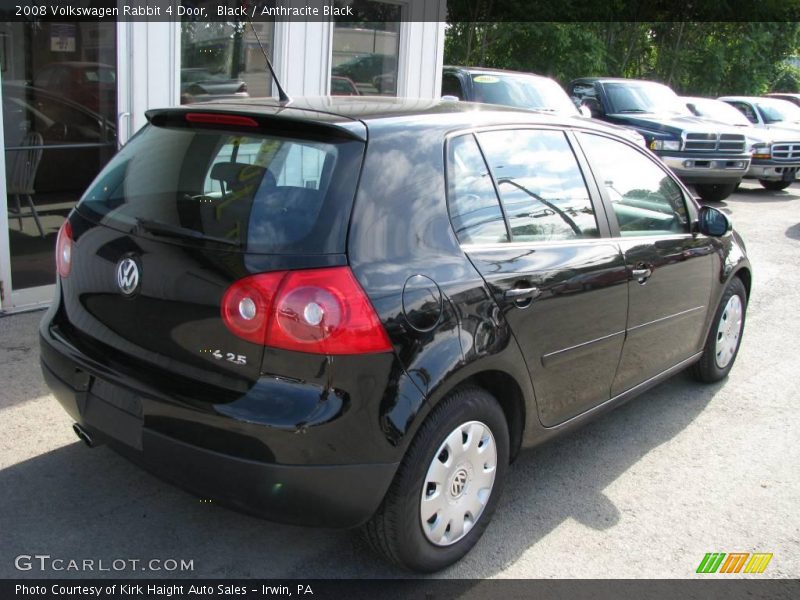 Black / Anthracite Black 2008 Volkswagen Rabbit 4 Door