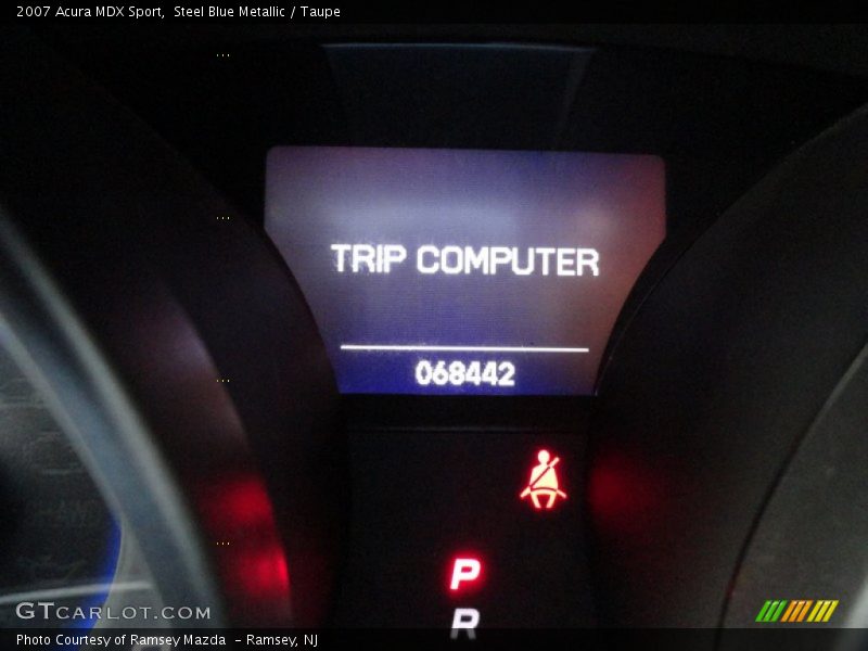 Steel Blue Metallic / Taupe 2007 Acura MDX Sport