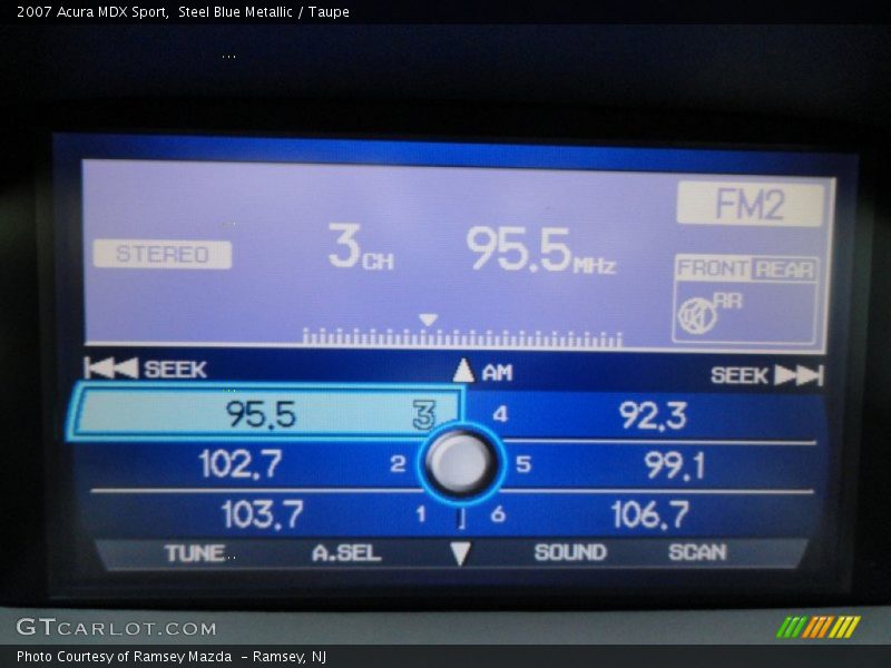 Steel Blue Metallic / Taupe 2007 Acura MDX Sport