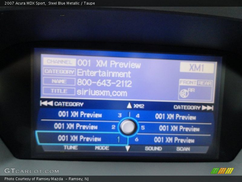 Steel Blue Metallic / Taupe 2007 Acura MDX Sport