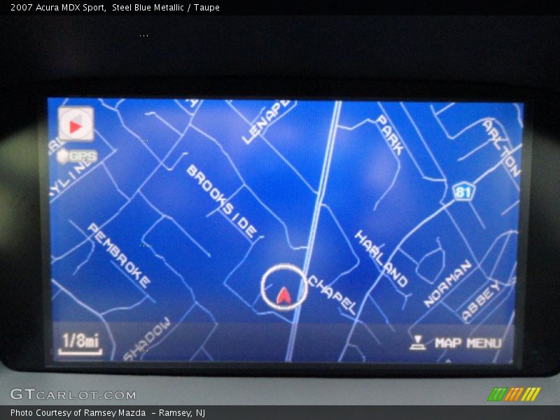 Steel Blue Metallic / Taupe 2007 Acura MDX Sport