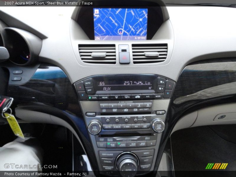 Steel Blue Metallic / Taupe 2007 Acura MDX Sport
