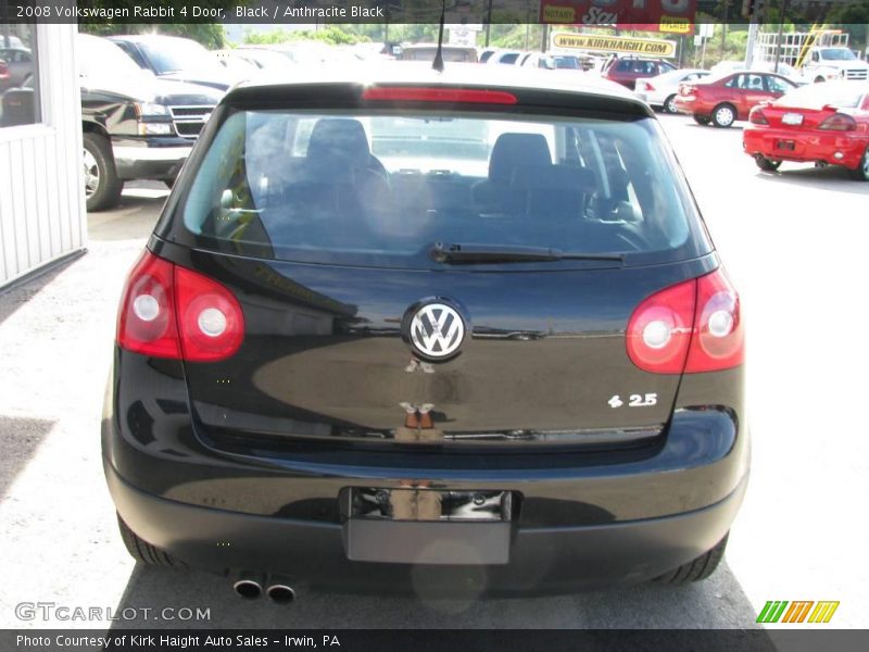 Black / Anthracite Black 2008 Volkswagen Rabbit 4 Door