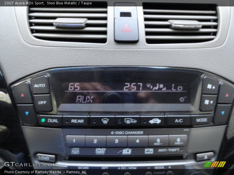 Steel Blue Metallic / Taupe 2007 Acura MDX Sport