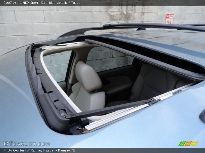 Steel Blue Metallic / Taupe 2007 Acura MDX Sport