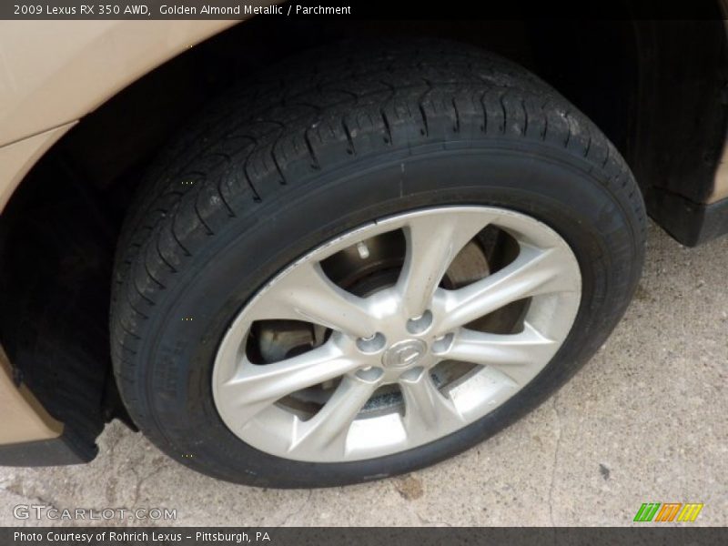 Golden Almond Metallic / Parchment 2009 Lexus RX 350 AWD
