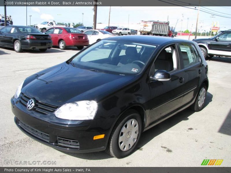 Black / Anthracite Black 2008 Volkswagen Rabbit 4 Door